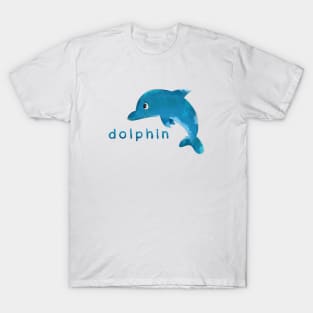 Cute dolphin sea animal for kids Liam Fitzpatrick T-Shirt